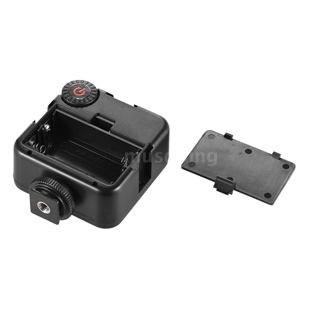 Bảng đèn LED máy ảnh mini Andoer W49 điều chỉnh độ sáng có khóa chuyển+ngàm chất lượng cao cho Canon Nikon Sony A7 DSLR