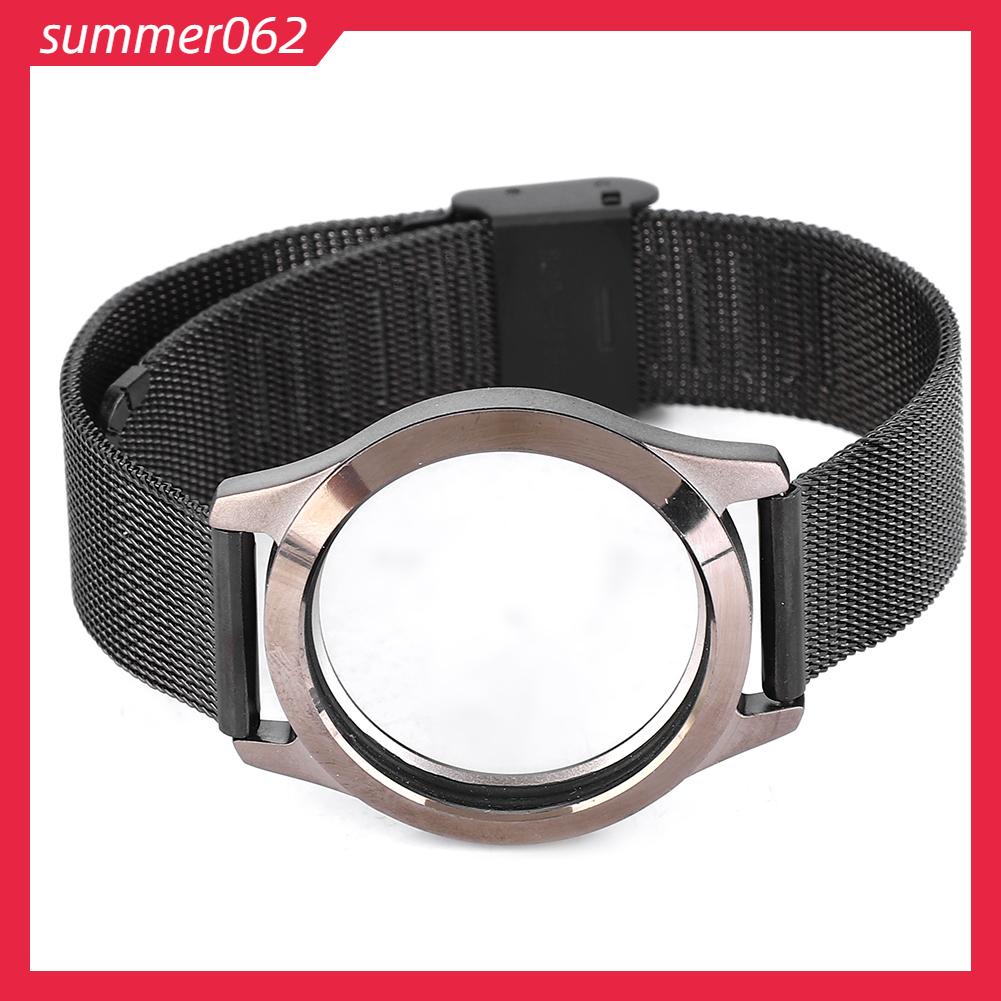 Summer062 Dây đeo cổ tay bằng thép Vòng thay thế Màn hình thể dục khi ngủ cho Misfit Shine 2
