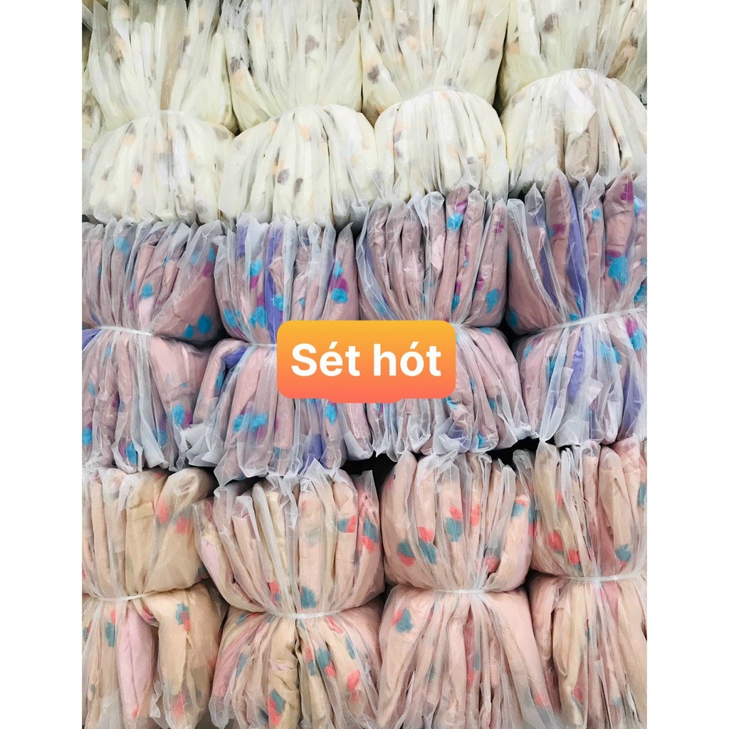 sét áo tay phồng cổ vuông dáng xòe quần đùi siêu dễ thương KL059