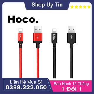 Cáp sạc dây dù lightning hoco x14 2m cho iphone, ip