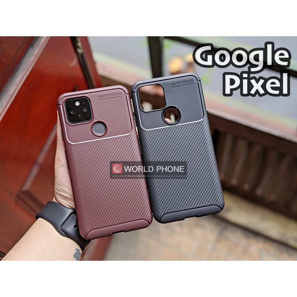Ốp lưng Google GG Pixel 3a XL _ Pixel 4XL _ Pixel 4a 5G _ Pixel 5 Pixel 6 Pro Ốp chống sốc Carbon Au