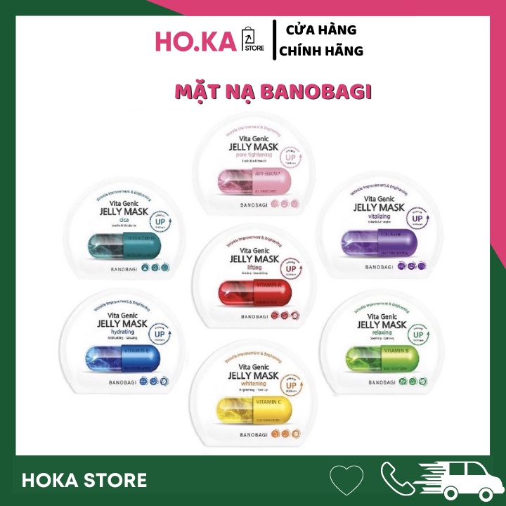 Mặt nạ Banobagi Hoka Store Mặt Nạ Dưỡng Da Vitamin Vita Genic Cấp Ẩm Dưỡng Trắng 30ml Chính Hãng