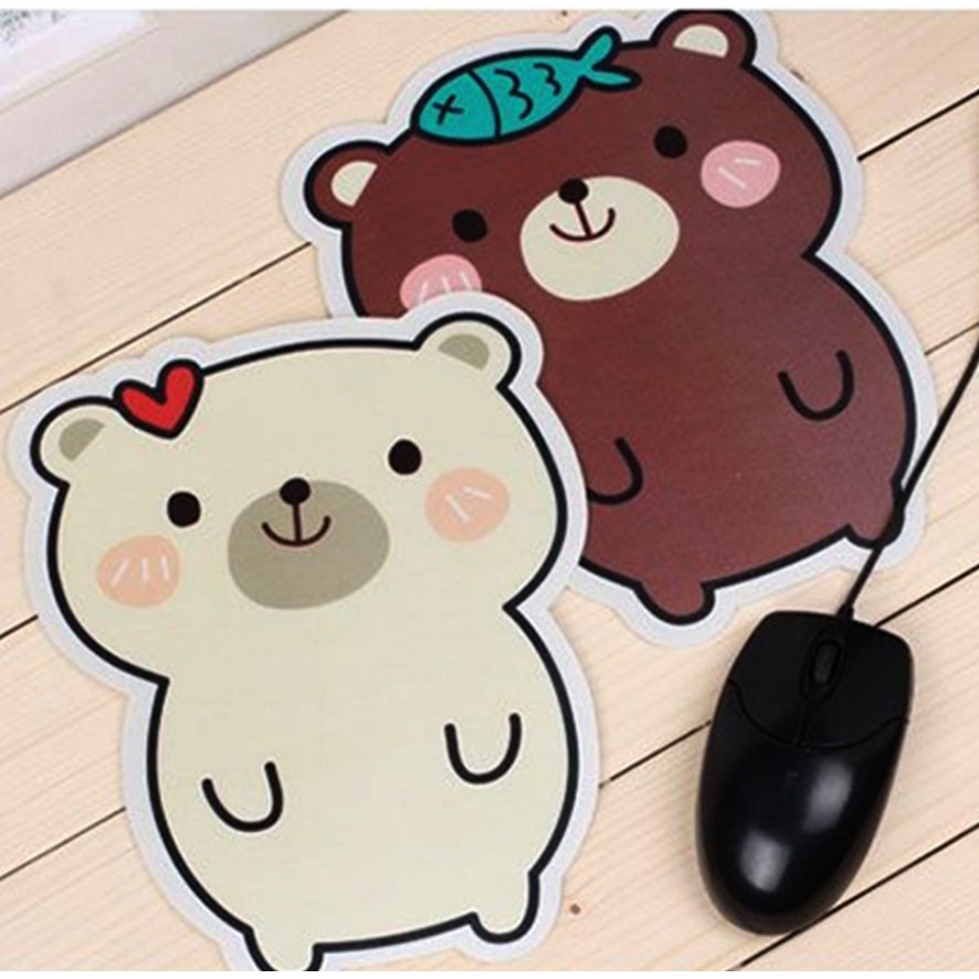 Bàn di chuột( Miếng lót chuột) hình gấu dễ thương 17*22CM | BigBuy360 - bigbuy360.vn