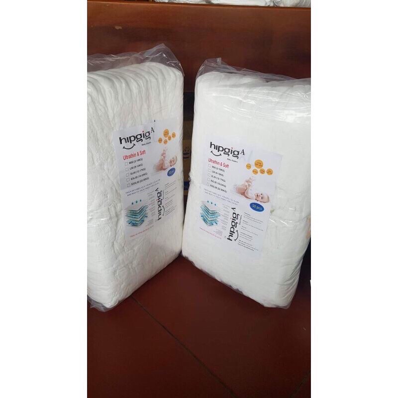 Combo 100 Bỉm Quần Hipgig A Size 100M 100L 100XL 100XXL 100XXXL