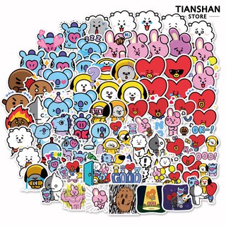 Set 40 Miếng Dán Trang Trí Điện Thoại Họa Tiết Hoạt Hình Dễ Thương