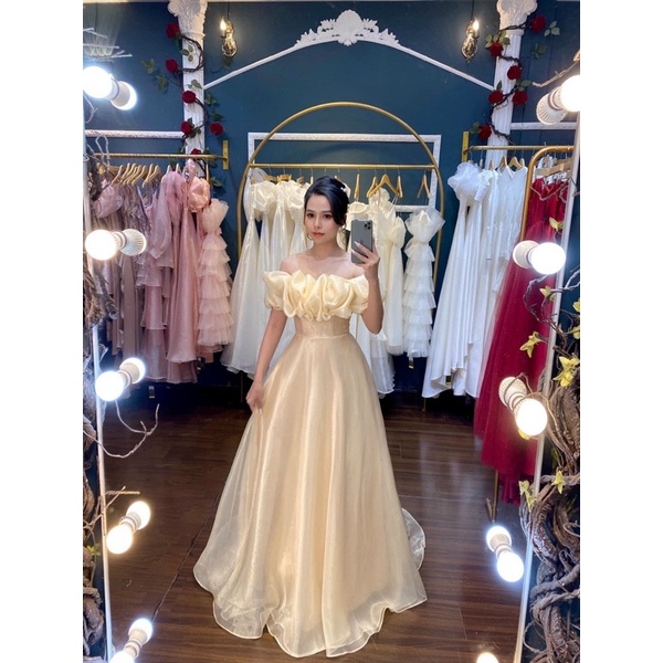 ĐẦM MAXI TRỄ VAI DÚN full size S/M/L /XL