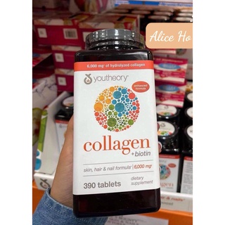 Collagen 390 viên collagen Youtheory Advanced Type 1,2&3
