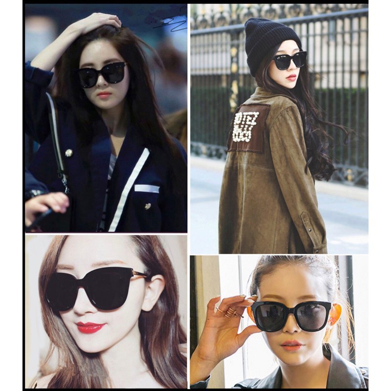 Mắt kính râm chữ V gọng lớn đi biển sang chảnh unisex nam nữ thời trang Hàn Quốc Cao Cấp