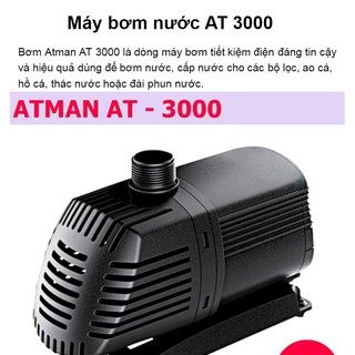 MÁY BƠM NƯỚC HỒ CÁ ATMAN AT3000
