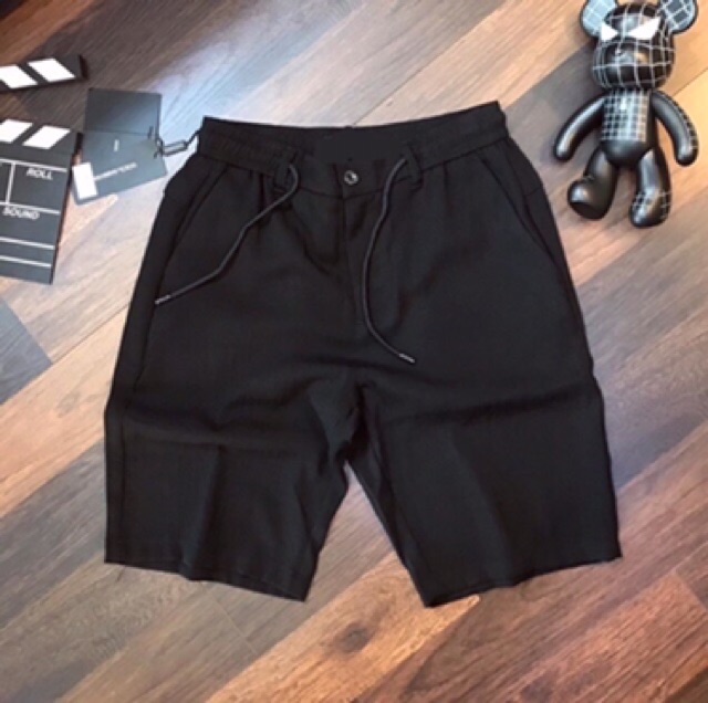 Quần short lửng đũi nam cúc khoá chun lưng | BigBuy360 - bigbuy360.vn