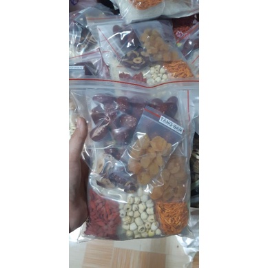 [Tặng 10trái long nhãn] Set 500gr 13 vị chè dưỡng nhan tuyết yến nấu 4l-5l