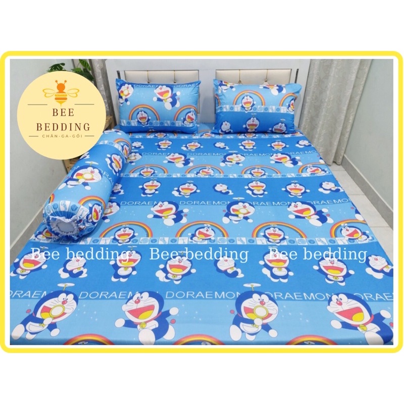 [ Ga lẻ thun lạnh Việt Nam cao cấp Mẫu Doreamon ( không áo gối, đủ kích thước)