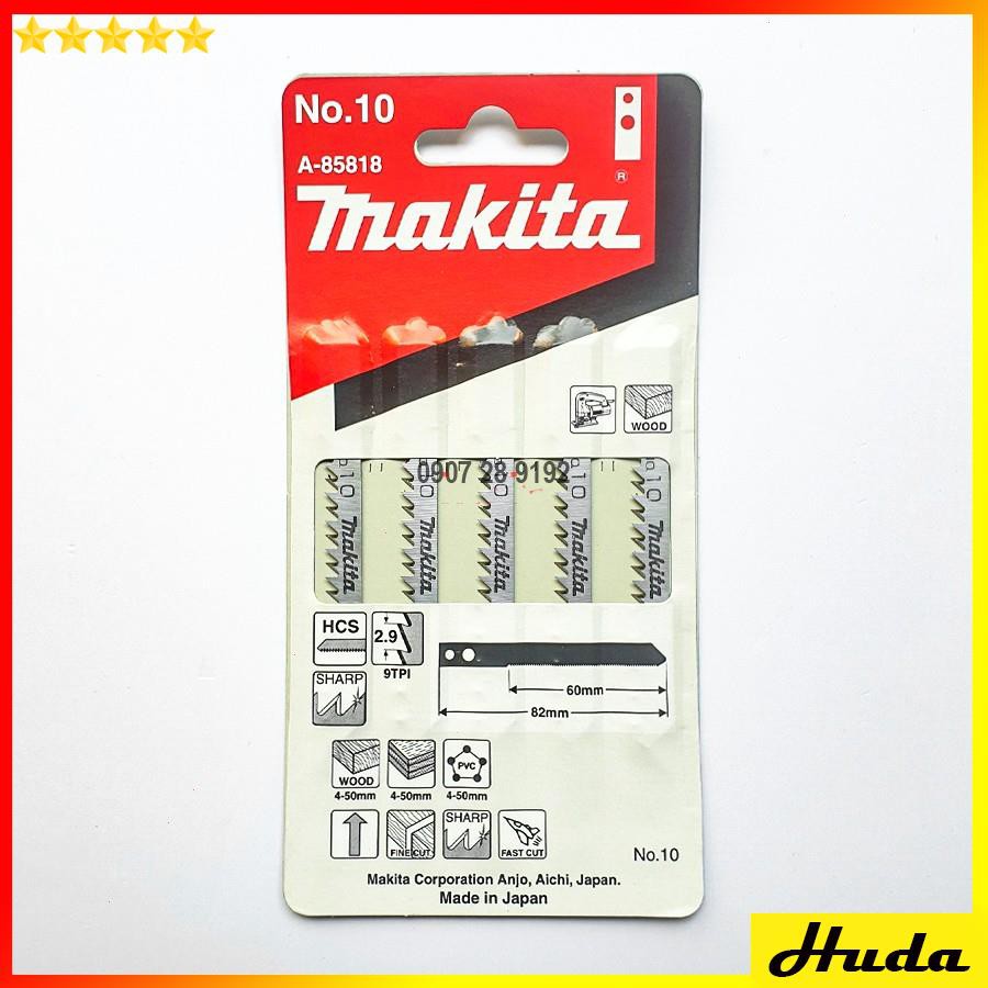 Lưỡi cưa lọng chui có lỗ Makita No.10 A-85818 - Lưỡi cưa gỗ - Lưỡi cắt gỗ (1 lưỡi)