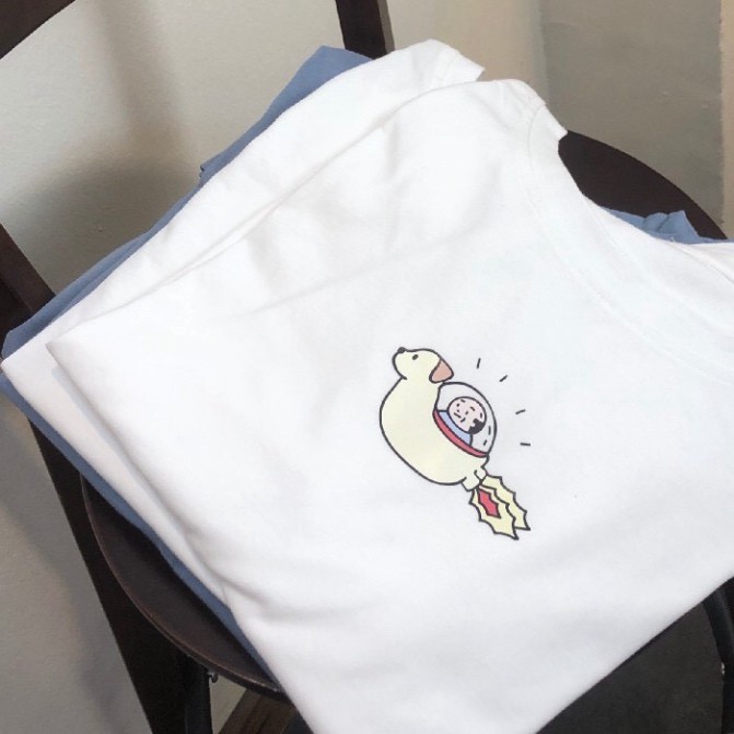 Hàng hot - Áo Thun Địa Cầu Hành Tinh Ông Lão Cute Tay Cộc Unisex - Sp sẵn
