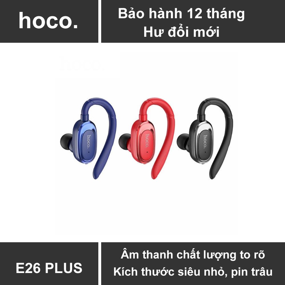 Tai Nghe Bluetooth Hoco E26 Plus V5.0 - Tai Nghe Không Dây Móc Tai