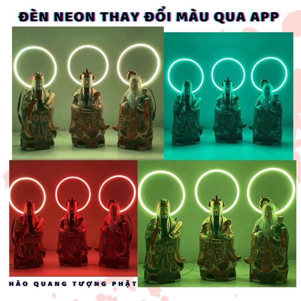 Vòng Tròn Tâm Linh Đổi Màu Qua Điện Thoại RGB | Hào Quang Phật | Góc Tâm Linh |