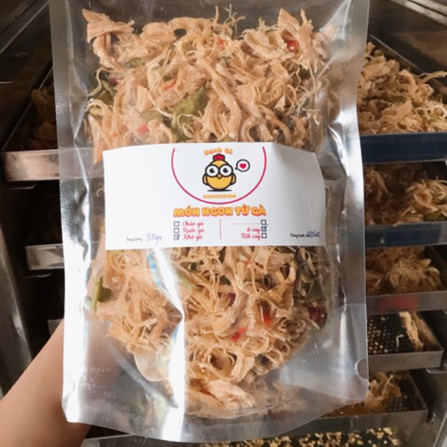 {khô gà đặc biệt 500g} khô gà làm từ thịt tươi 💯