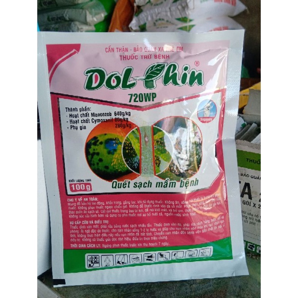 Thuốc Trị Bệnh Cây Dolphin 100gr - 720WP Phòng Trừ Thối