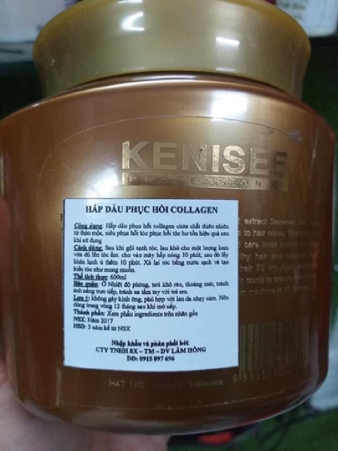 (CHÍNH HÃNG - GIÁ SỈ) HẤP DẦU PHỤC HỒI COLLAGEN KENISEE | BigBuy360 - bigbuy360.vn