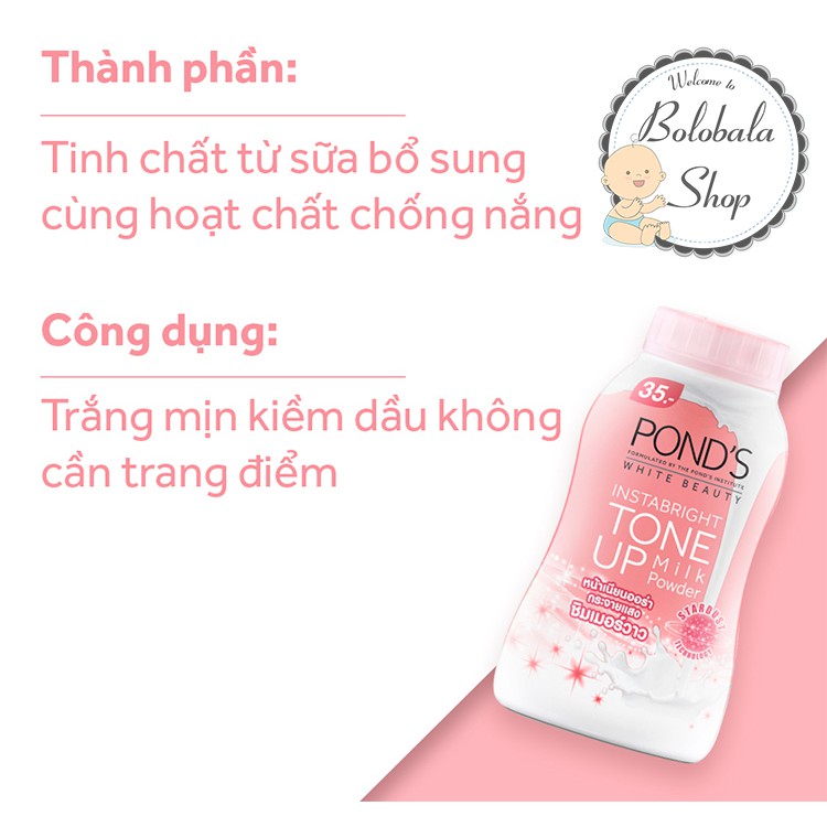 Phấn Phủ Nâng Tông Pond's White Beauty Instabright Tone Up Milk Powder 40g PONDS