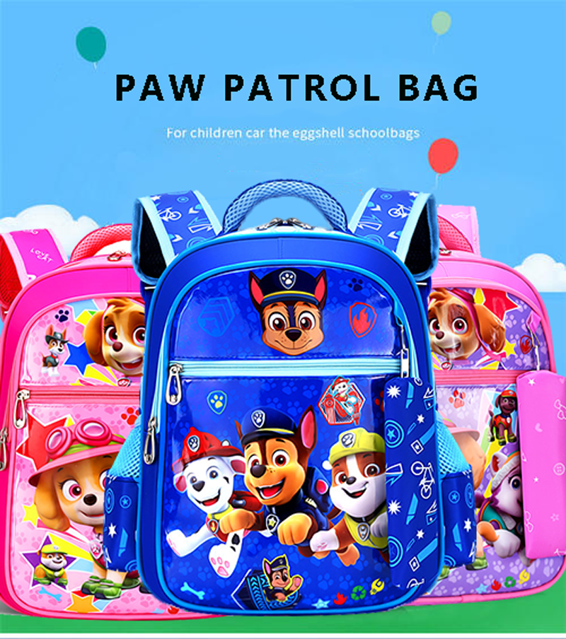 Ba lô đi học họa tiết các chú chó Paw Patrol chống thấm nước dễ thương cho bé