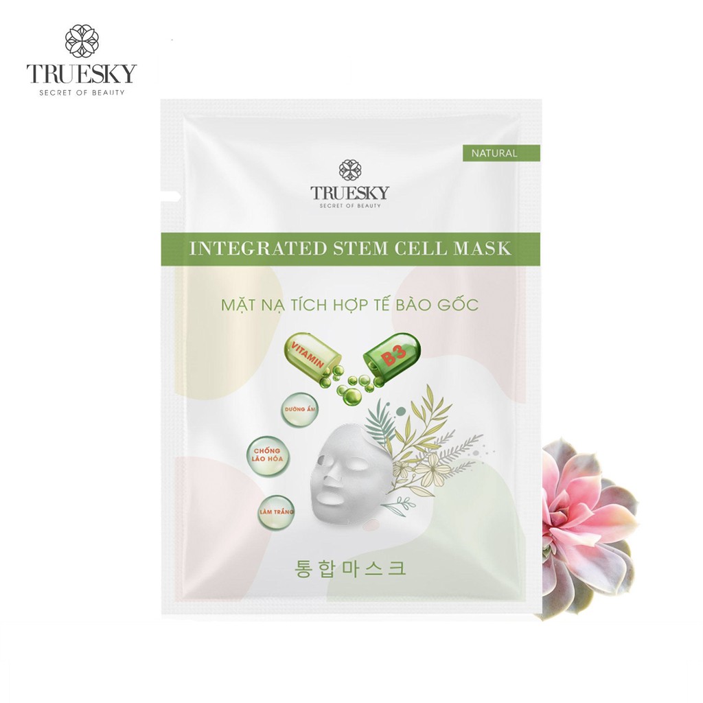 Mặt nạ dưỡng da Truesky tích hợp tế bào gốc giúp làm sáng da, dưỡng ẩm và ngăn ngừa lão hoá - Integrated Mask 25g | Thế Giới Skin Care