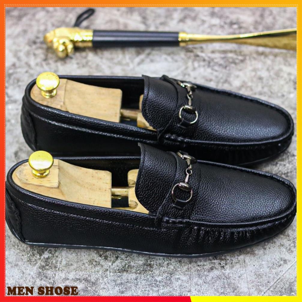 Giày Mọi Nam Da Lì Đế Khâu Cực Bền -Tặng Tất Khử Mùi- Mã M031