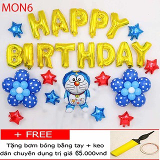 Sét bóng trang trí sinh nhật Doremon