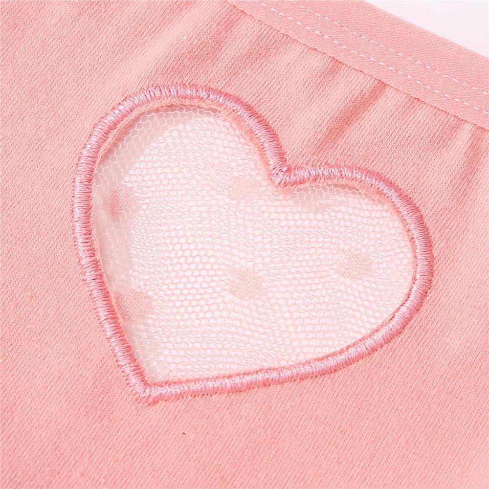 Quần Lót Ren Thoáng Khí Họa Tiết Trái Tim Quyến Rũ Cho Nữ