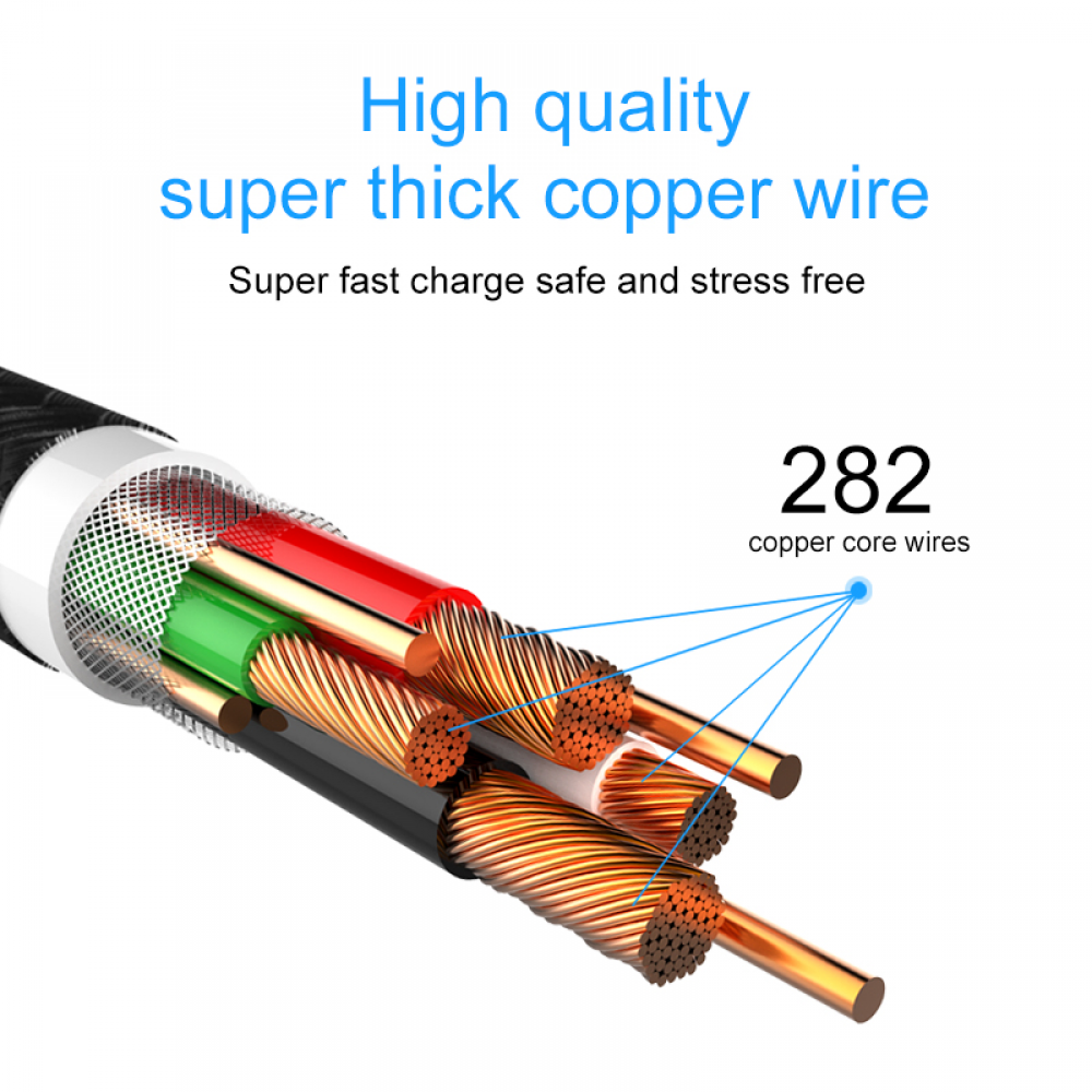Cáp Sạc Elough Cho Huawei Tốc Độ Nhanh 5a Usb Type C Dài 1m 2m