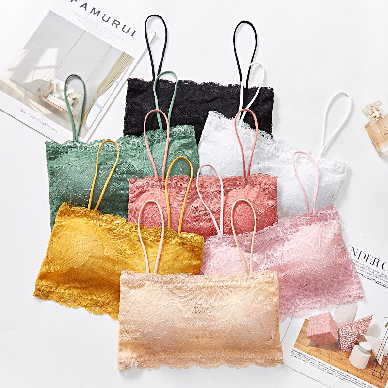 Lace Linen No String Bra