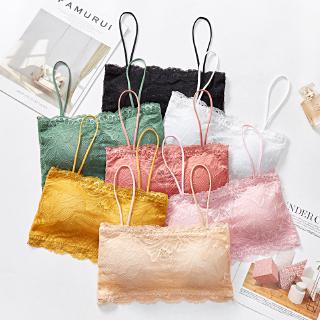 Lace Linen No String Bra