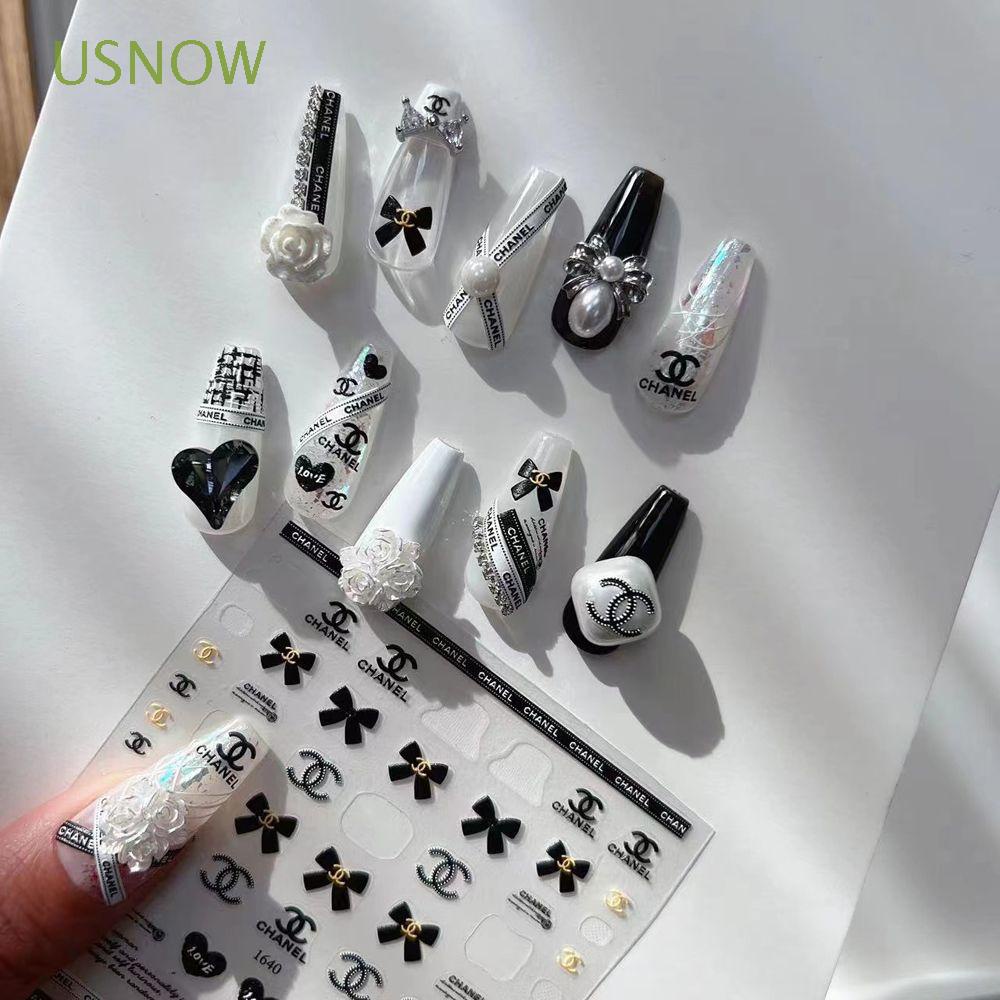 Hình Dán Móng Tay Thương Hiệu Sang Trọng|Miếng Dán Trang Trí Móng Tay Tự Dính Nhiều Màu Sắc Dành Cho Nữ