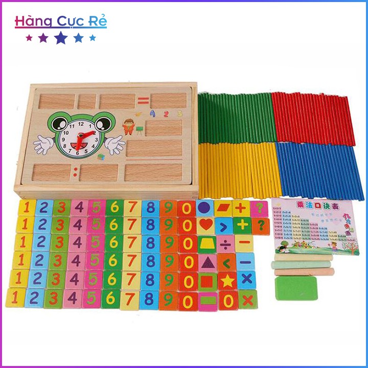 Combo 1 Bộ Bảng học toán, đếm số que tính + 1 Bộ Rút gỗ LỚN vui nhộn cho bé - Shop Hàng Cực Rẻ