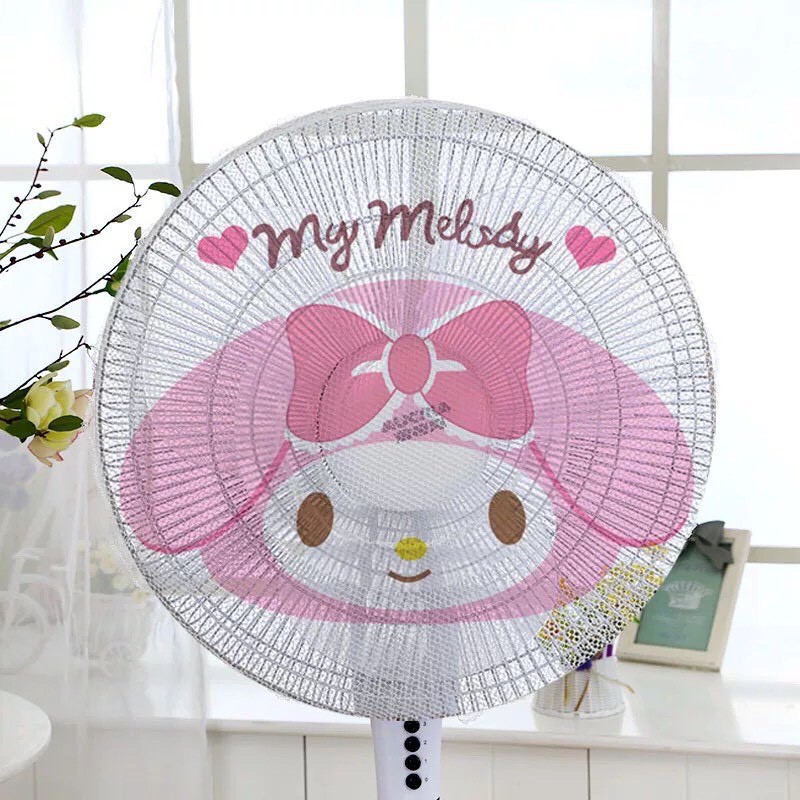 Lưới bọc quạt hình dễ thương ngộ nghĩnh có dây rút tùy chỉnh- an toàn cho bé_𝐏𝟑𝟓