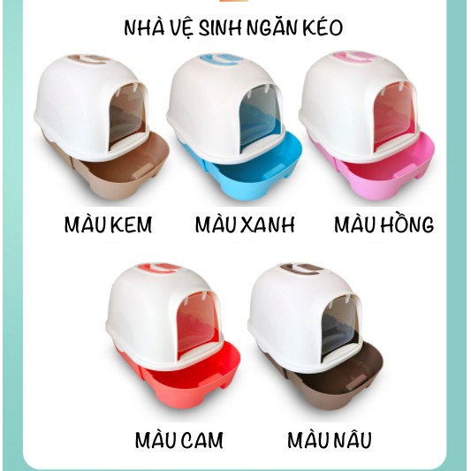 NHÀ VỆ SINH CHO MÈO TẶNG KÈM XẺNG DỌN CÁT - CHỌN MẪU