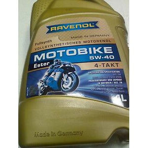 Dầu nhớt tổng hợp cao cấp xe số và xe tay côn Ravenol Ester Motorbike Fullsynth 5W-40