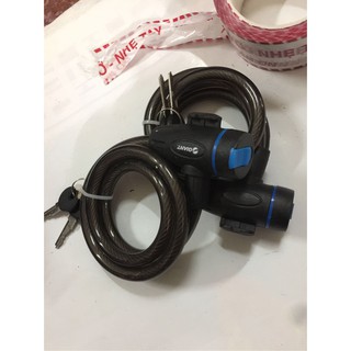 Khoá dây chống trộm có chìa giant xe đạp