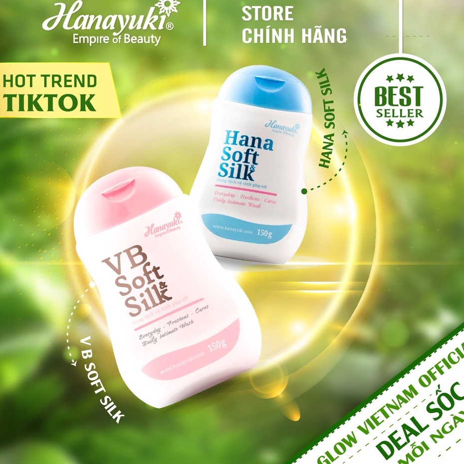 DUNG DỊCH VỆ SINH PHỤ NỮ HANA SOFT SILK THƠM LÂU CAM KẾT 100% CHÍNH HÃNG HANAYUKI