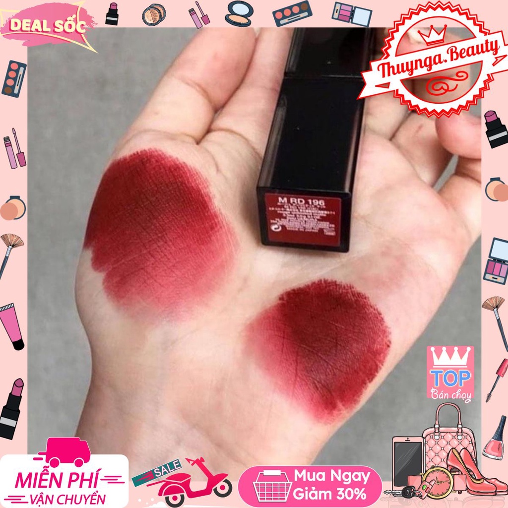 ❌ Son SHU UEMURA 196 vỏ đen đỏ rượu vang #thuynga.beautyshop#❌CHÍNH HNAGX 100%❌