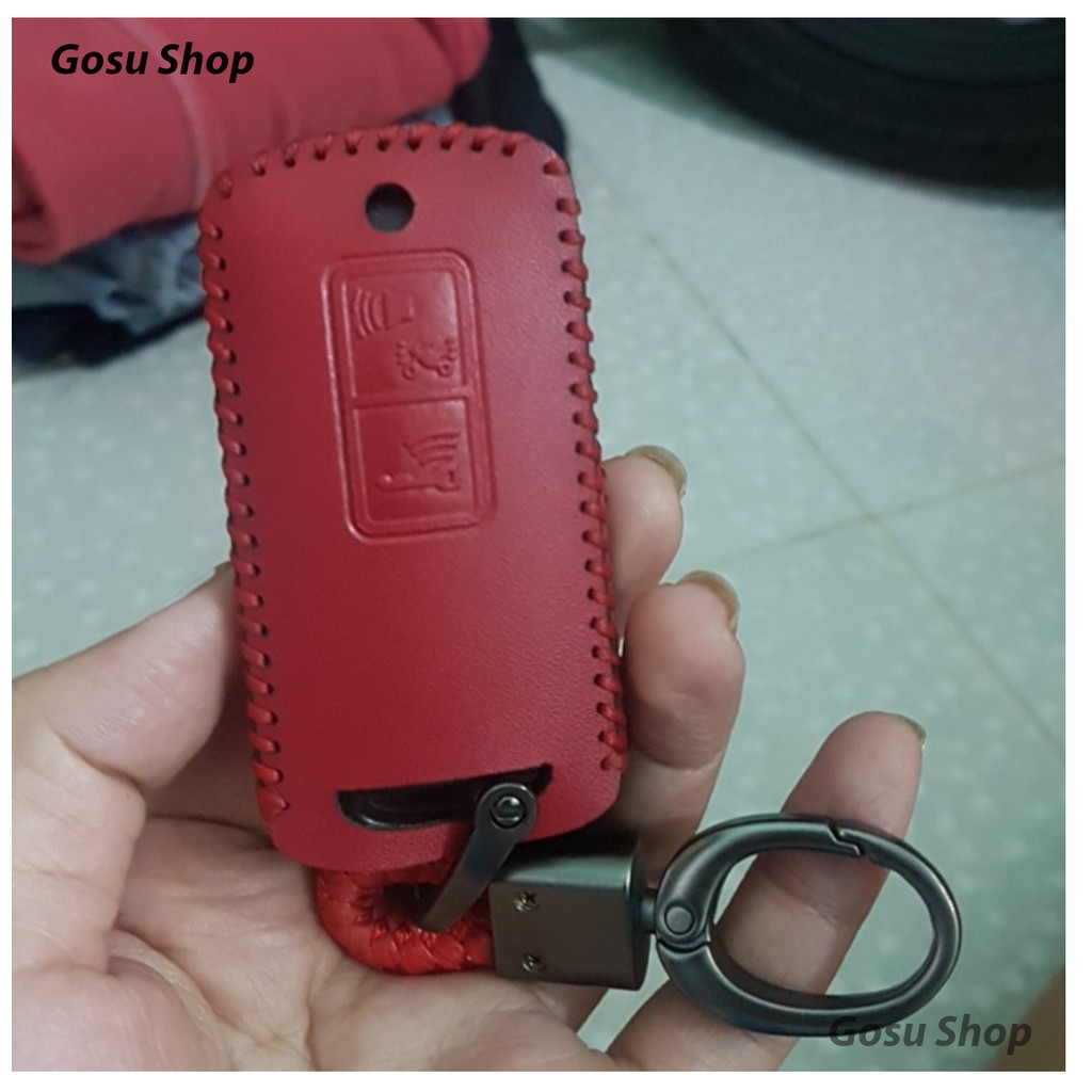 BỌC CHÌA KHÓA SMARTKEY DA CHO HONDA VARIO, AB, LEAD, VISION (KÈM MÓC KHÓA MẪU CŨ)