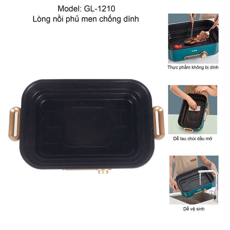 Nồi lẩu điện Gali GL-1210 (màu bất kì)