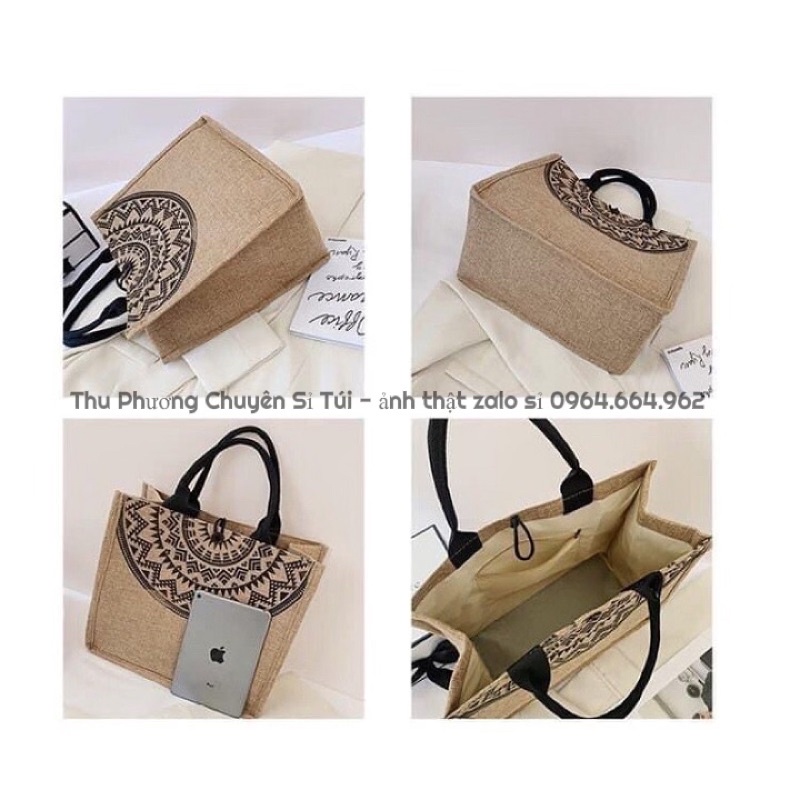 [RẺ NHẤT SHOPPE] Túi cói đi biển SOMEDAY MERCI, túi du lịch phong cách hàn xẻng kiểu dáng vintage (hàng loại 1 không xù)