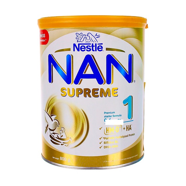 Sữa bột Nestle NAN SUPREME Số 1 800G ( Mẫu Mới )