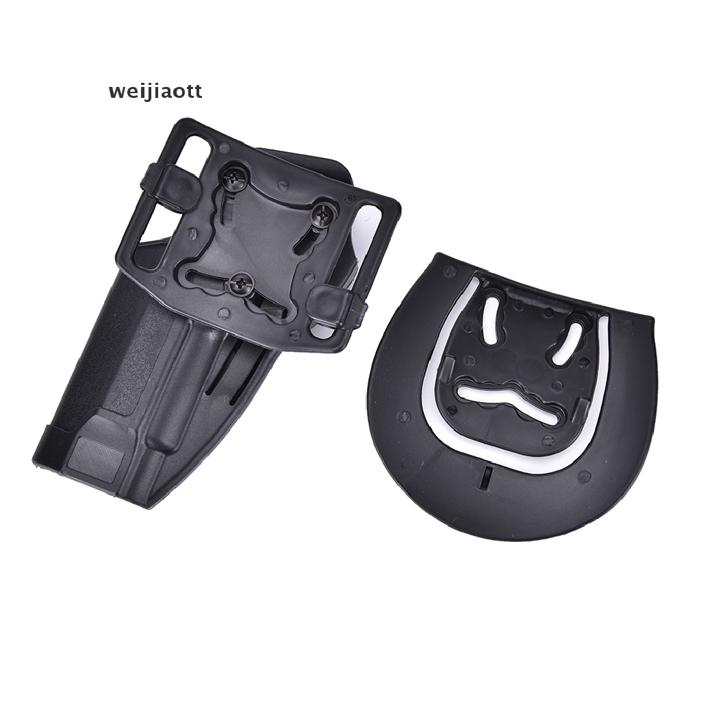 weijiaott Tactical Pistol Right Hand Belt Gun Holster Beretta M9 M92 96 Black Polymer WT