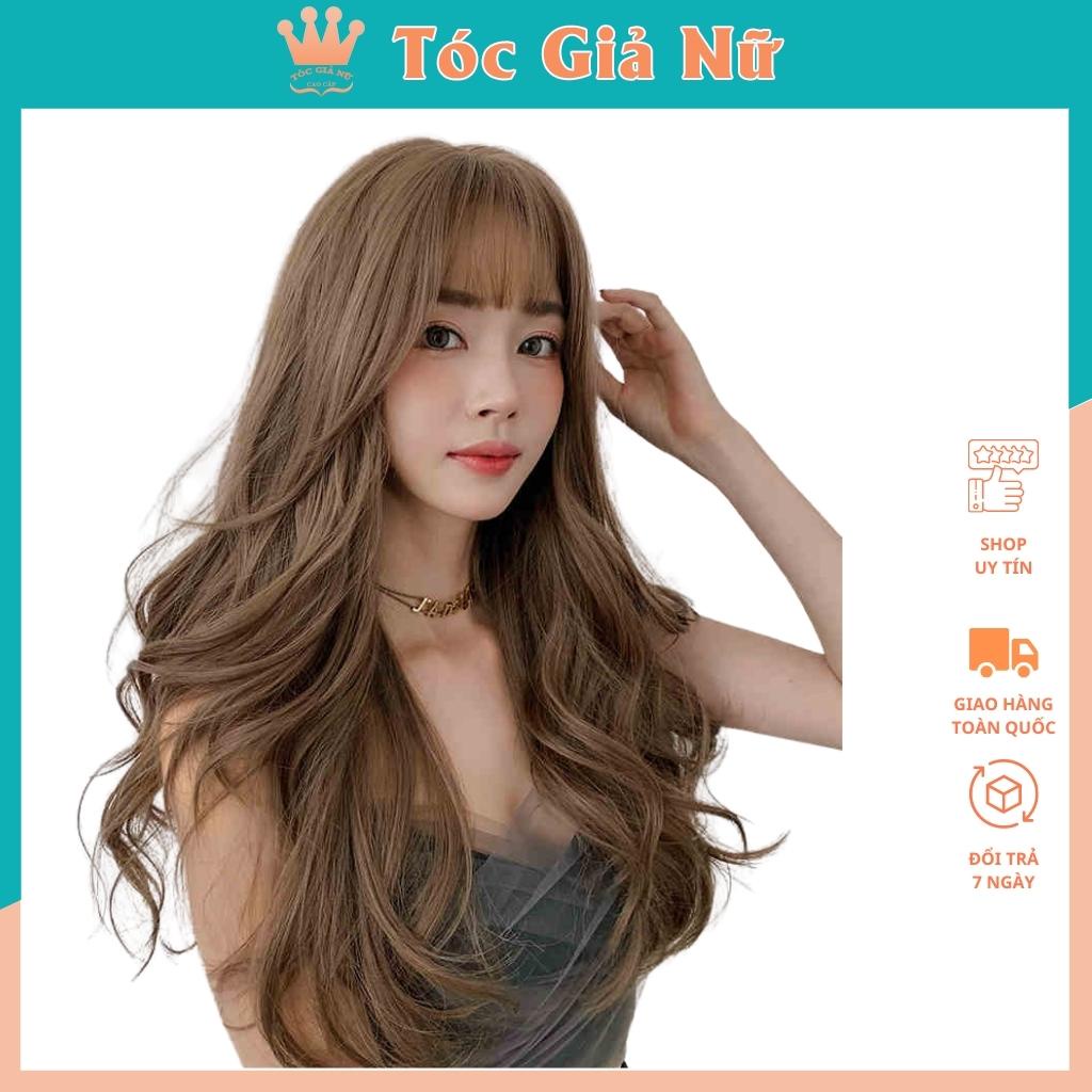 Tóc giả nguyên đầu xoăn dợn mã 8289