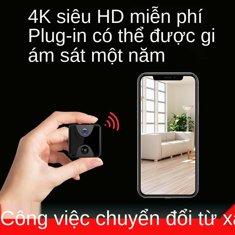 ▪❃▩Camera giám sát nhà không dây loại nhỏ 4G điện thoại di động có wifi từ xa trong nhà camera siêu nhỏ tầm nhìn ban đêm