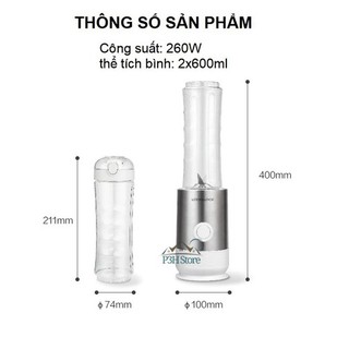 Máy Xay Sinh Tố Mini Lock&Lock 0.6L EJM241