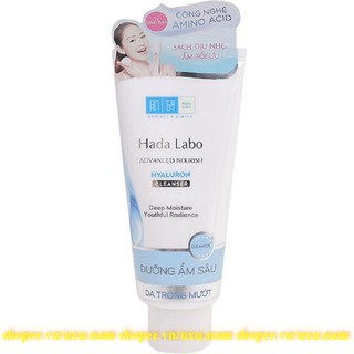 Sữa Rửa Mặt 80g Hada Labo Dưỡng Ẩm Tối Ưu Advanced Nourish Hyaluron Cleanser Chính Hãng.