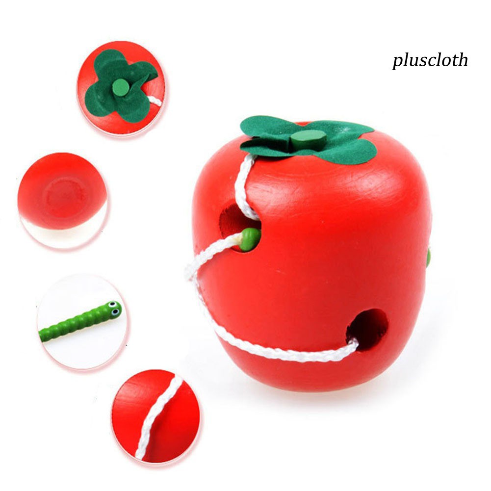 Đồ Chơi Sâu Ăn Trái Cây Bằng Gỗ Cho Bé